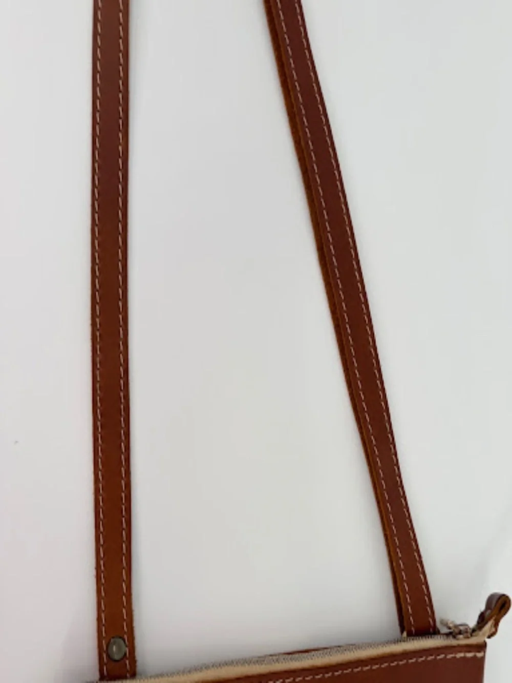 Portland Leather Goods Saddle Full Grain Leather Crossbody Bag Zip Top